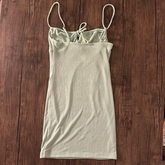 Elodie Light Green Mini Dress - Picture 5 of 5